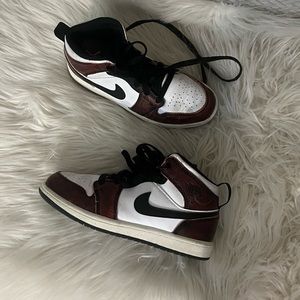 Nike Jordans - red white black - great condition.